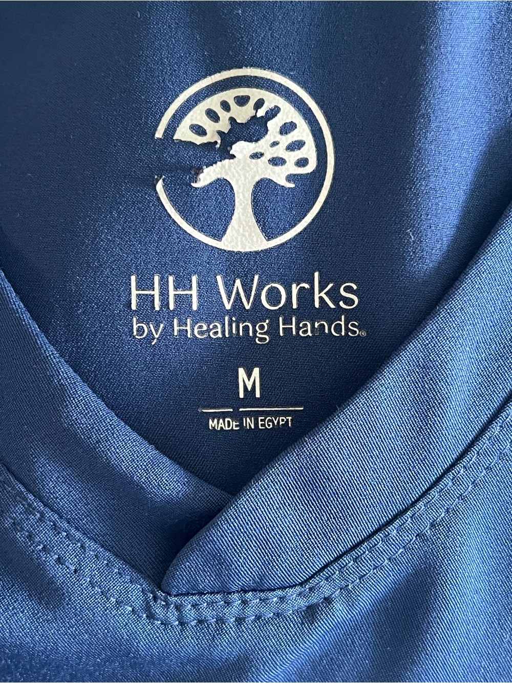 Healing Hands HH Works Women's Scrub Top in Navy Blue Maternity